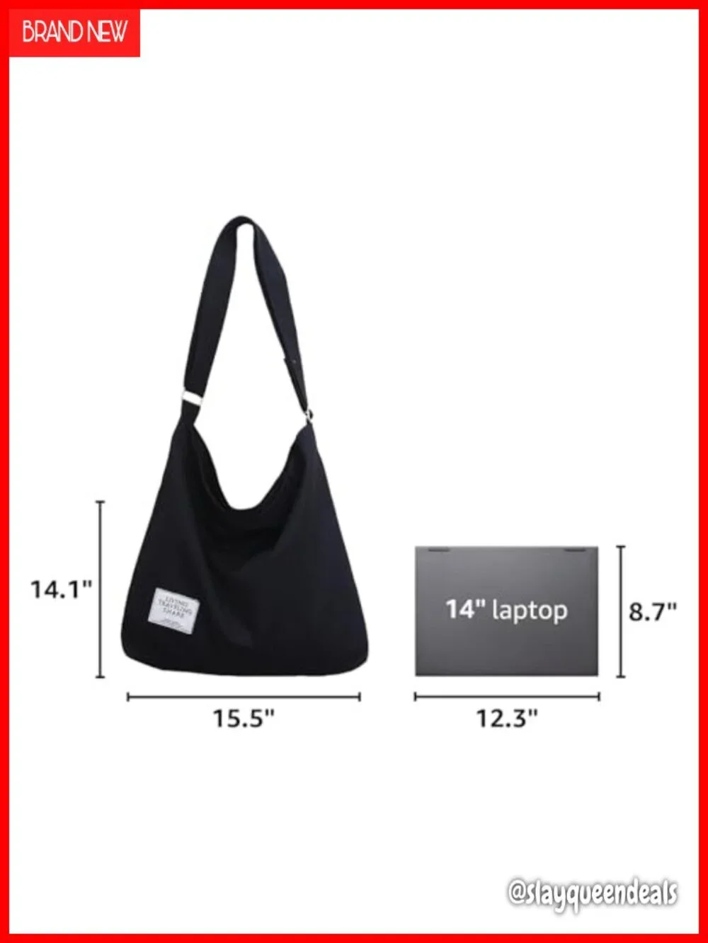 Women's Retro Large Canvas Shoulder Bag Hobo Crossbody Tote
